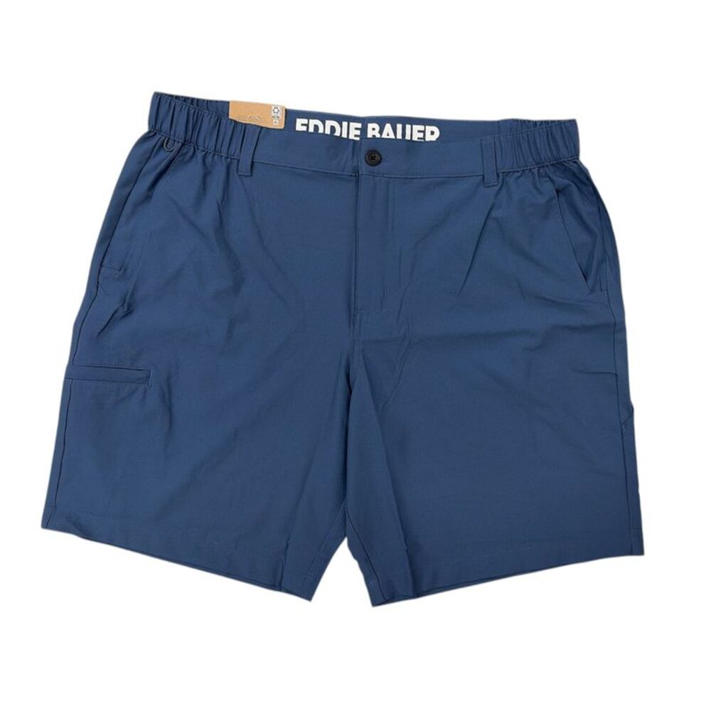 Eddie Bauer Men's 4-Way Stretch Lightweight Flex Waist Tech Short - Blue
